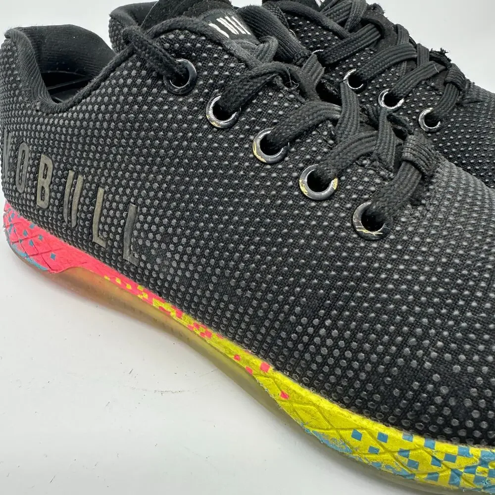 Nobull Gray Superfabric Outwork Rainbow Low Cut Trainer Sneaker Womens Size 7.5
